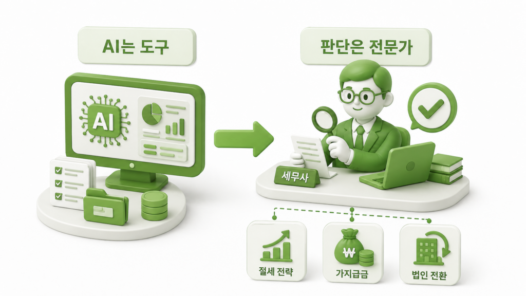 세무 판단은 세무 전문가에게