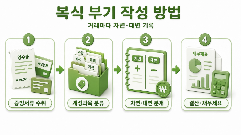 복식 부기 작성 방법