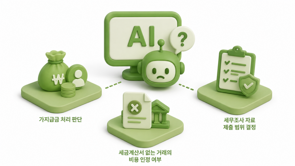세무기장 AI 맡기기 어려운 작업들