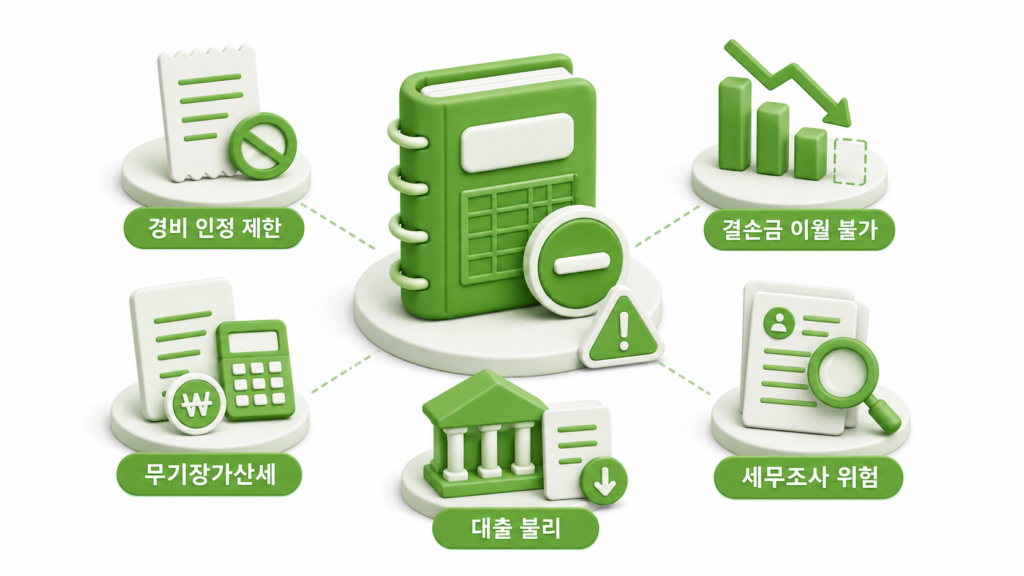무기장가산세와 세무조사 위험 등 기장 미이행시 발생하는 불이익 5가지
