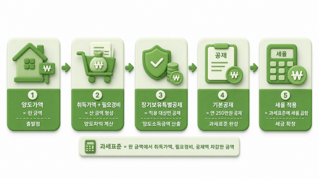 양도소득세 기본세율 과세표준